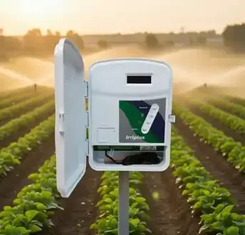 Controlador de irrigação Irritron na lavoura